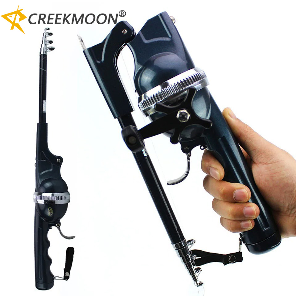 Folding Mini Travel Rod for Fish High Quality Foldable Fishing Rod With Reel Line Combo Portable Pocket Throwing Rock Telescopic