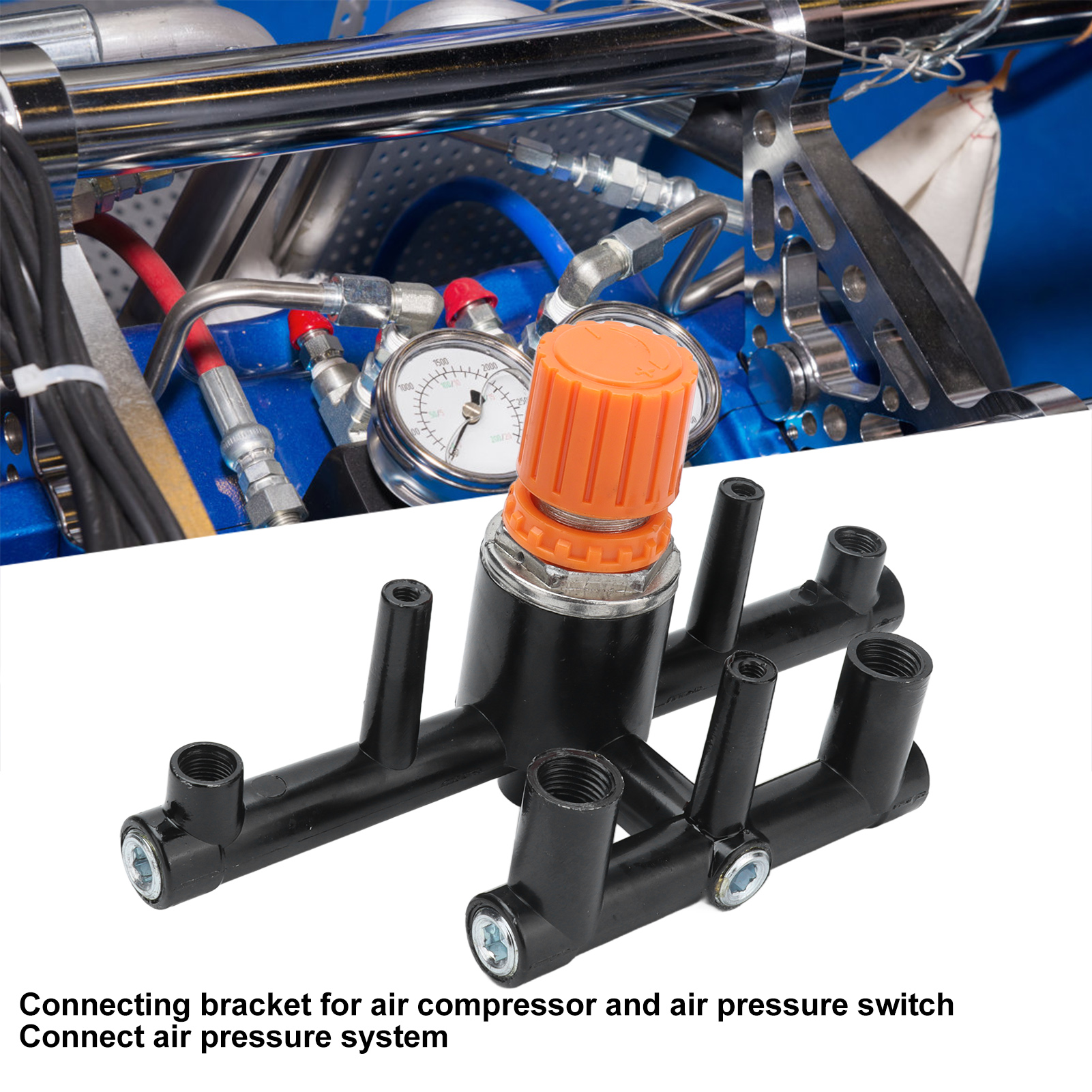 Pressure Regulator Valve Fit Part Pressure Regulator Valve Fit Part Air Compressor Accessories Outlet Tube Aluminum Alloy