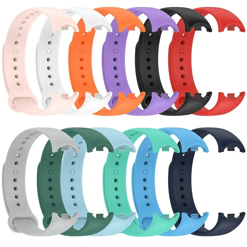 Sport Watchbands For Mi band 8-9 NFC Replacement miband9/8 silicone Bracelet waterproof Strap smart mi band 9 Accessories