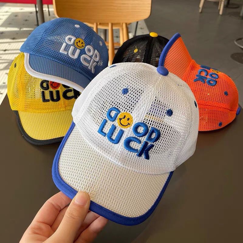 1PC Children's sunshade baseball cap, cute thin baseball cap for girls, spring and summer boys' net cap, casual cap