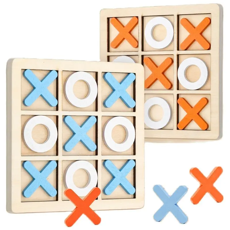 Wooden Mini Chess Game Interactive Puzzle Brain Training Educational Toy