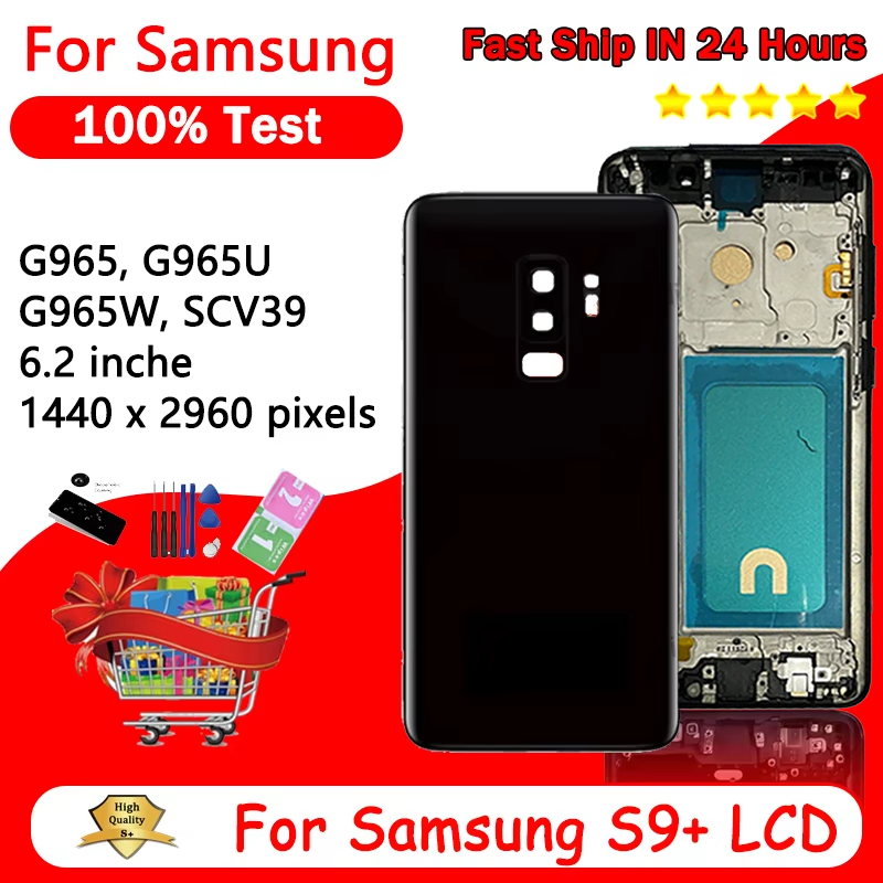 TFT Quality New S9Plus LCD for Samsung S9 Plus LCD Display Touch Screen Digitizer with Frame For Samsung S9+ G965 G9650 lcd