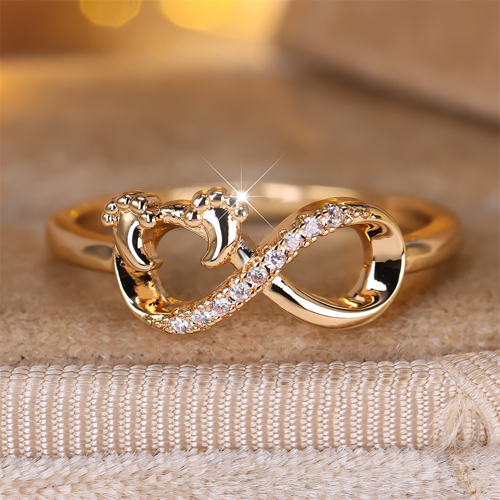 Blue Crystal Oval Stone Cute Tree Leaf Rings For Women Vintage Gold Color White Zircon Ring Wedding Jewelry Mother's Day