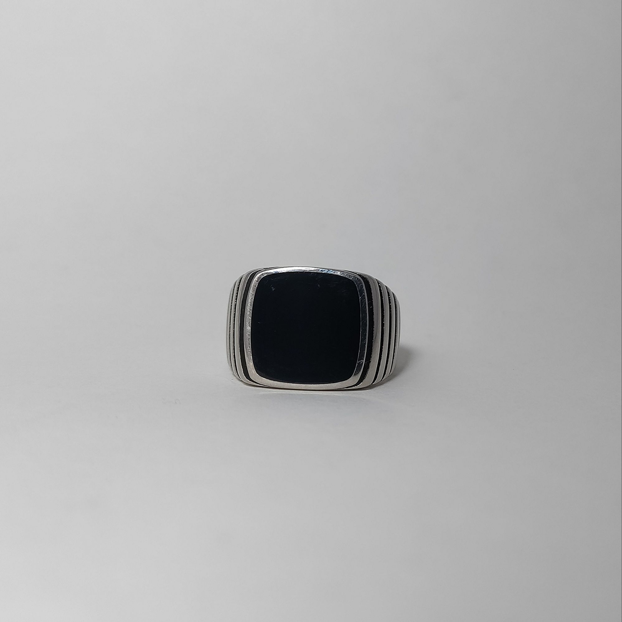 Gold and Silver Star Sterling Silver Size 18 Ring for Men