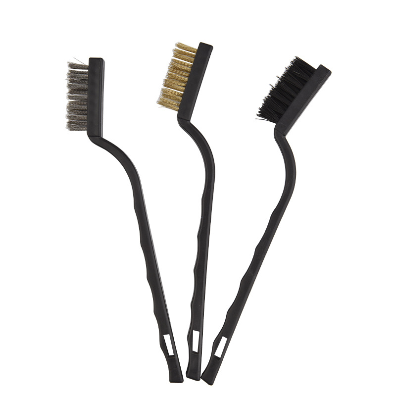 Nylon Stainless Steel Copper Wire Brush for Home Cleaning Machinery Workshops Molds Parts Rust Removal Polishing Hand Tools