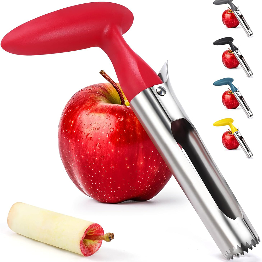 1PC Premium Stainless Steel Kitchen Corer Tool Ultra Easy to Use & Clean Durable Fruit Corer Remover