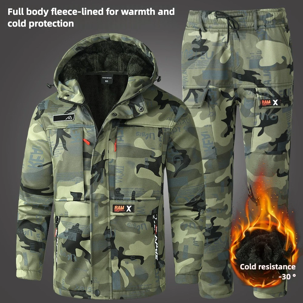 New Winter Velvet Labor Insurance Work Clothes, Clothes, Electric Welding Factory Clothes, Autumn and Winter