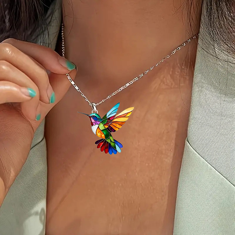 1Pc Hummingbird Earrings for Women Girls Elegant Tassel Charm Dangle Earring Fashion Jewelry Valentine's Day Birthday Gifts
