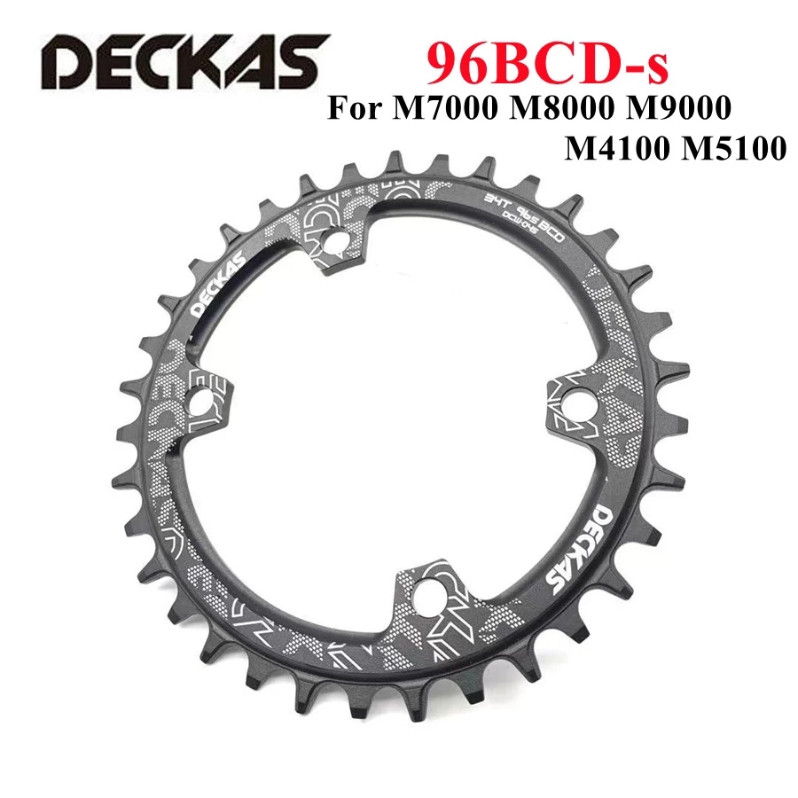 Deckas 96bcd Mountain bicycle Chainring BCD 96mm Asymmetry 32/34/36/38T Crown Plate Parts For M7000 M8000 M4100 M5100 bike crank