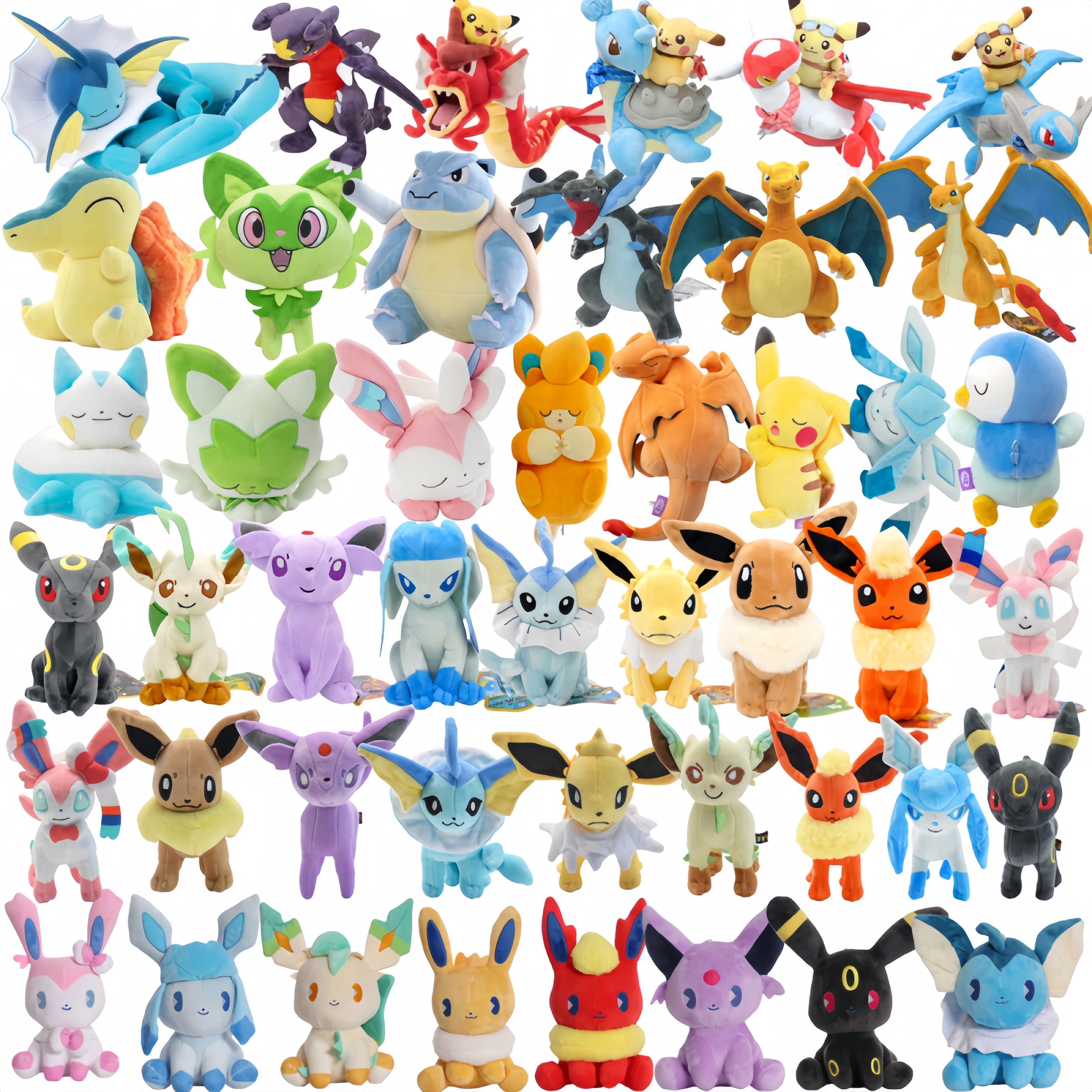 Pokemon Pikachu Plush Celebi Sudowoodo Rockruff Peluche Toys Shiny Charizard XY Garchomp Chikorita Gyarados Dragonite Doll