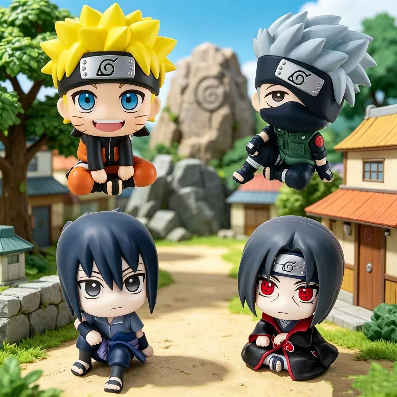 Naruto Action Uzumaki Naruto Uchiha Sasuke Uchiha Itachi Gaara Deidara Anime Figure Building Block Toys Kids