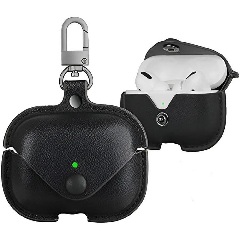 Apple AirPods 3 Protective Leather Case For Third generation ( Black )