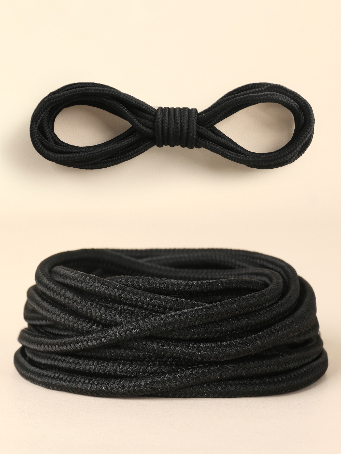 2 pairs of thick round shoelaces, black, gray, blue, 3 different lengths suitable for sports, running, shoelaces, and shoelaces