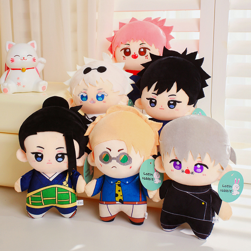 Cartoon Anime Jujutsu Kaisen Plush Gojo Satoru Itadori Yuji Stuffed Doll Kawaii Anime Peripheral Toys Collection for Boy