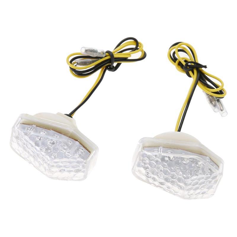 Pair of Universal Motorcycle LED Turn Signal Lights for Suzuki GSXR K1-K4 SV600/1000 BANDIT 600S/12005 DL650