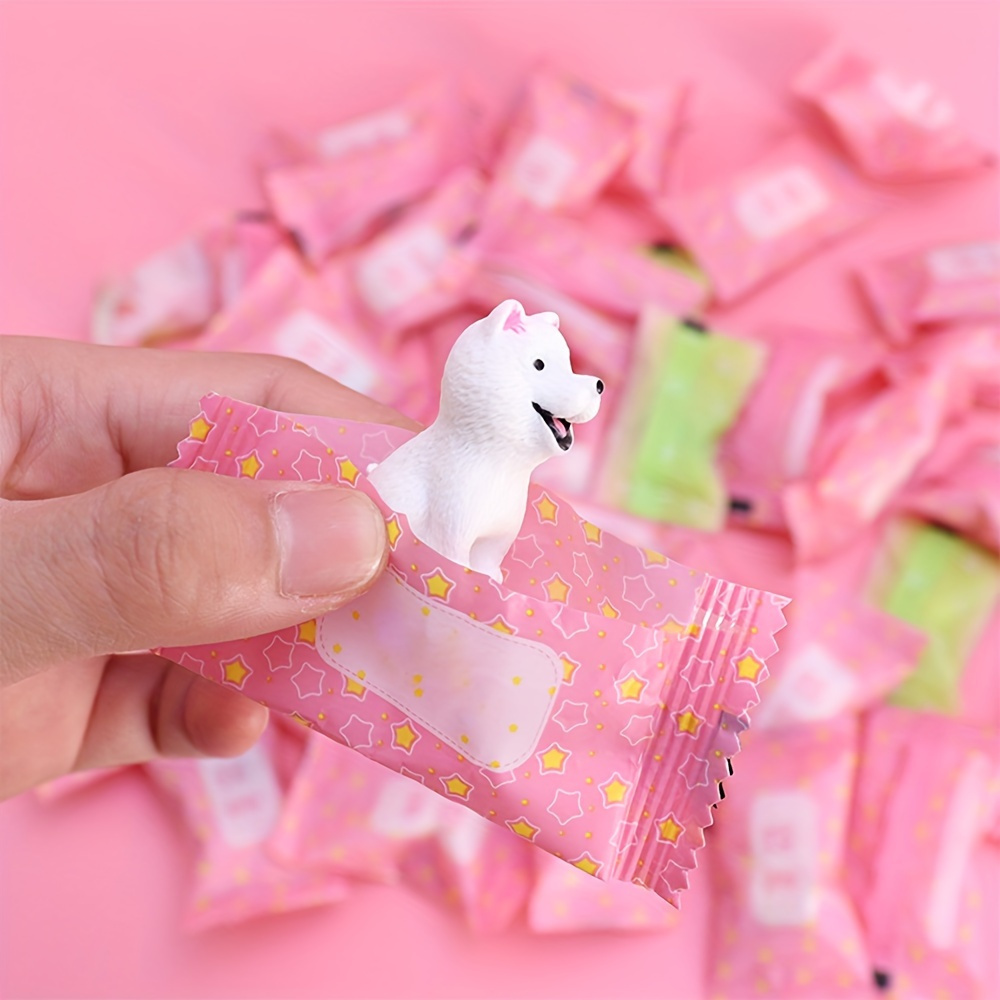 10pcs Cute mini simulated animals, miniature food, mini drink bottle toys, fake candy bag party favor surprise