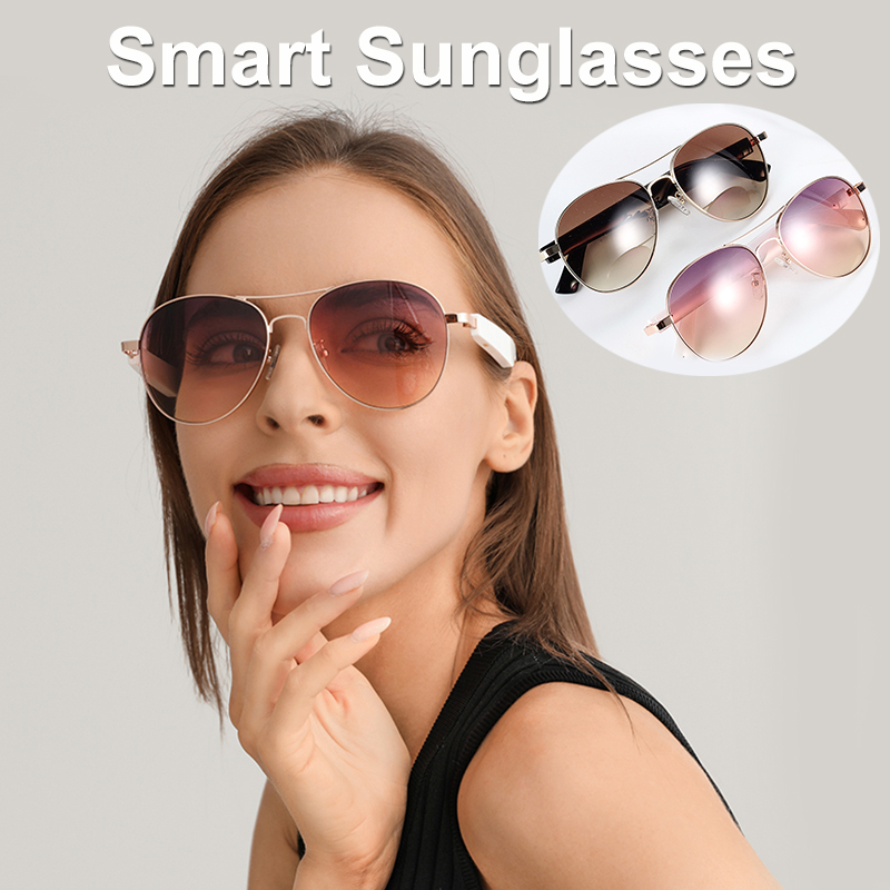Smart Sunglasses Wireless Bluetooth glasses,HD UV Protective Lens Eyewear Waterproof Speaker for Drive Car Wireless Earphones
