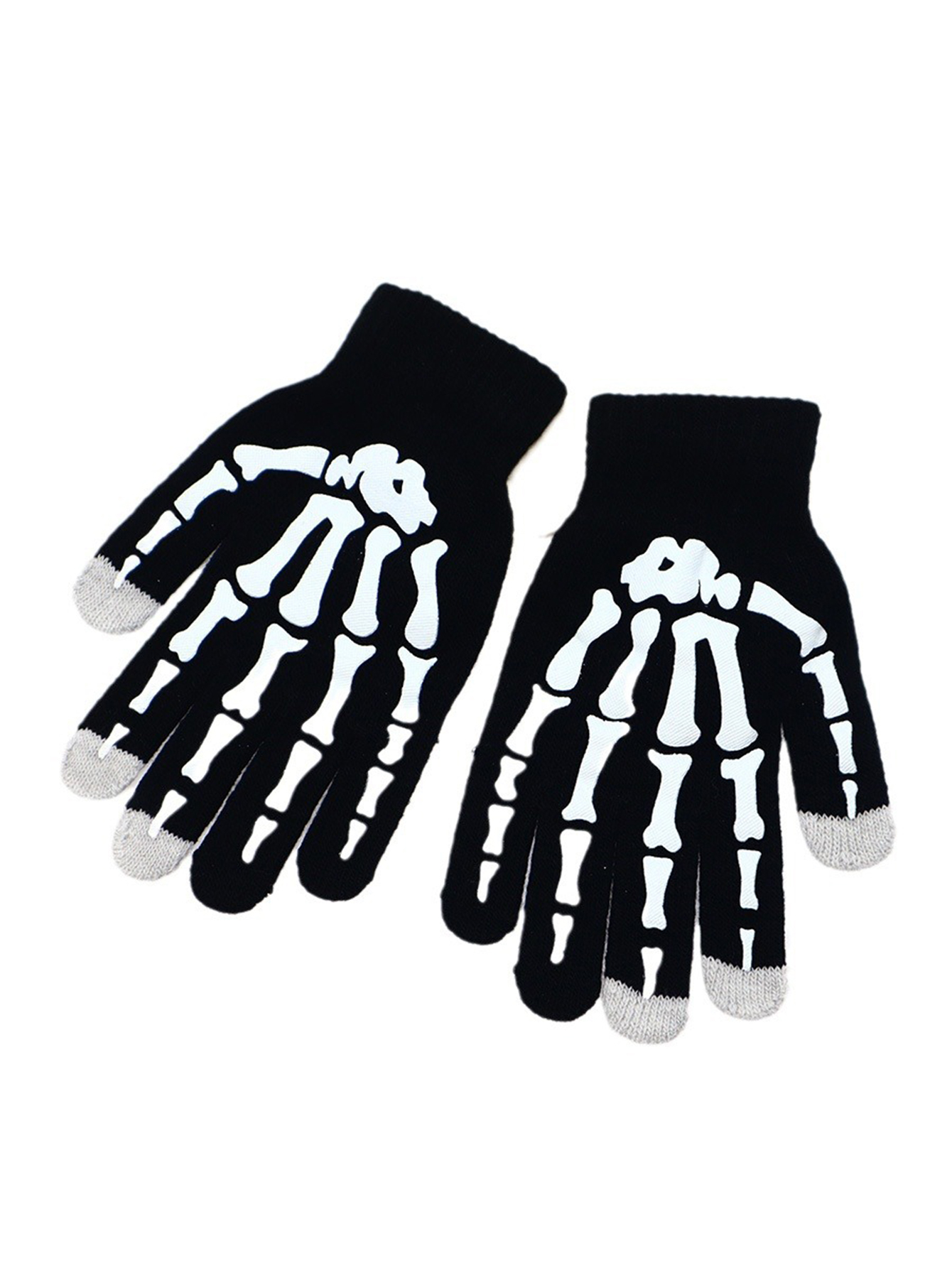 Full Finger Gloves Skeleton Print Warm Sport Cycling knit Glove Skull Glove Anti-slip Mittens Bike Bicycle Equipment