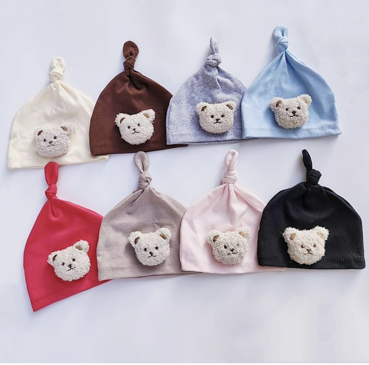 KidsSansar - Cute Cartoon Bear Knotted Cap