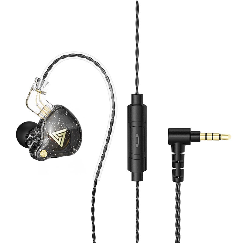 Original QKZ AK6 Pro Detachable Wired Earphone Dynamic With Mic Copper Driver Hifi Subwoofer Headphone Sport Music Game Headset Bles Online DZ-23B-21