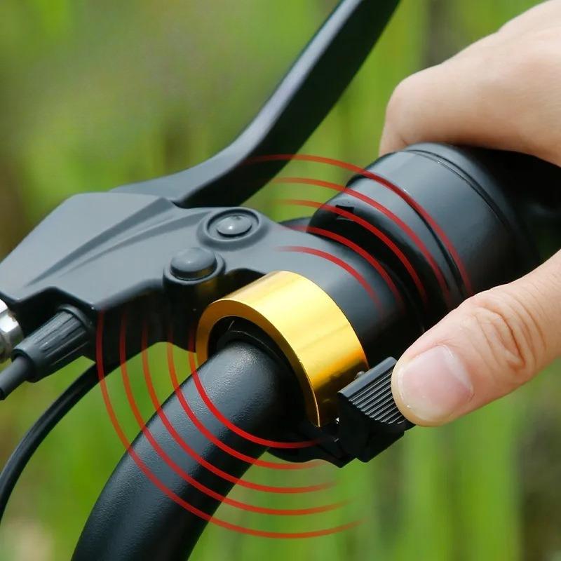 1Pc Invisible Loud Bike Bell, Super-loud Mountain Bike Bell, Aluminum Alloy Bell, Cycling Accessories, Riding Gear Accessories