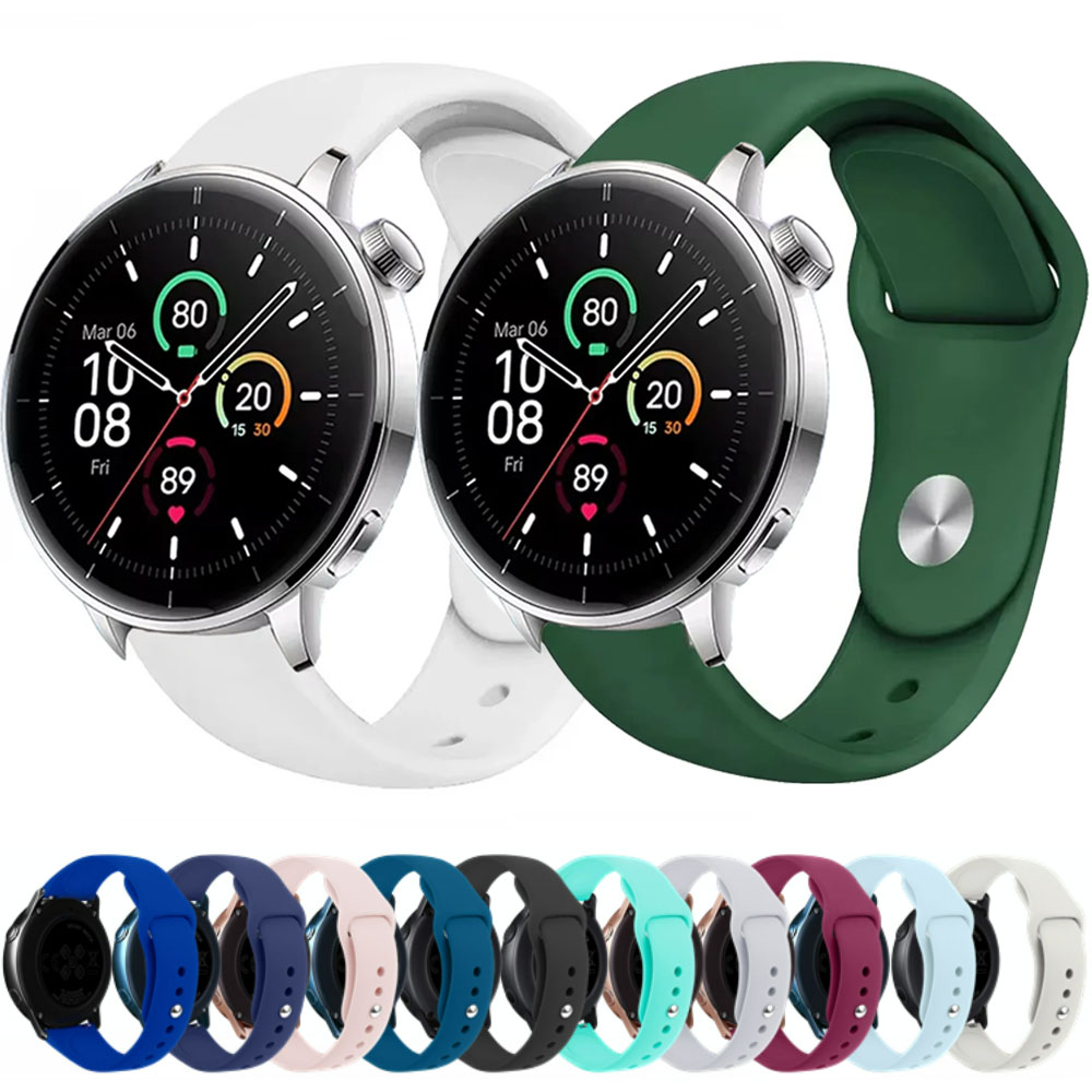 18mm 20mm 22mm Silicone Strap for Watch 3 46mm 43mm/Lite/2/2R Sport Wristband for Watch S/X2 mini/ GT6/5 Band