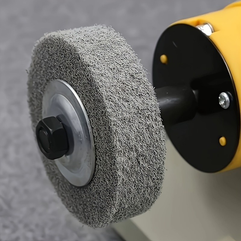 1pc/3pcs 3-inch fiber polishing wheels - 3/8-inch bore replacement grinding wheels for desktop polishers and grinders