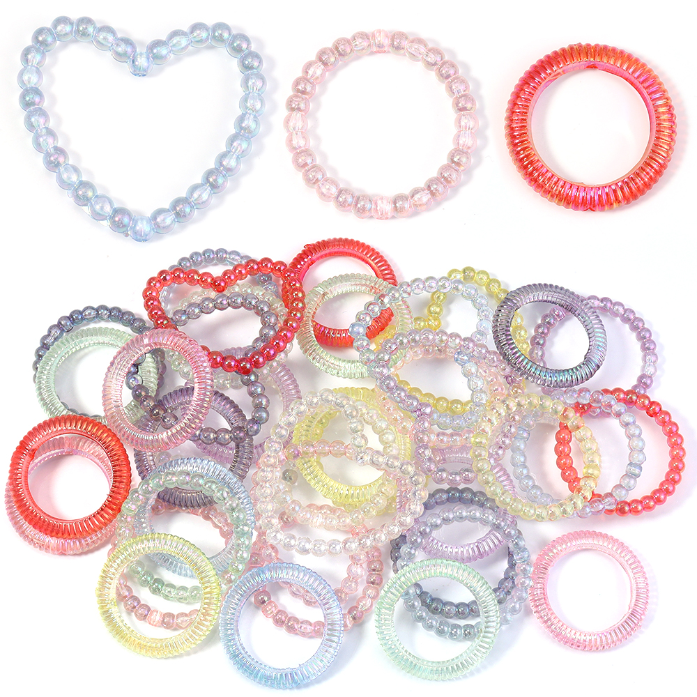 10pcs Love Heart Spacer Loose Beads Colorful Chess Grid Acrylic Charms for DIY Bracelet Necklace Earring Jewelry Accessories