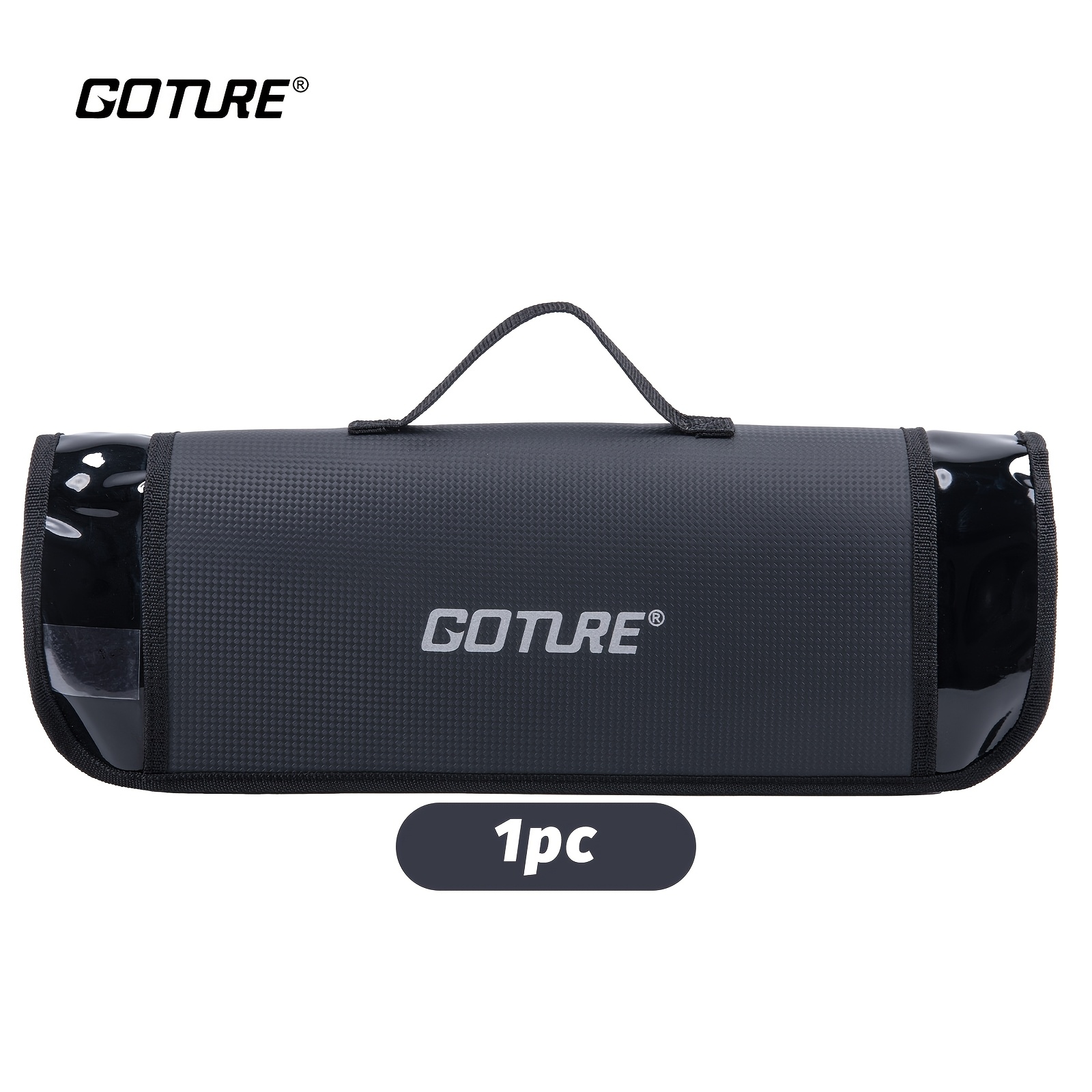 Goture Fishing Rod Storage Bag - Cylindrical Tackle Storage Bag Waterproof,Portable,Holds 1-2 Rods Fishing Tool for Easy Carry