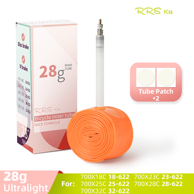 Durable 700Cx23-32C Road Bicycle Inner Tire TPU Aluminum Alloy Bike Inner Tires 45/65/85mm Pink TPU Inner Tube Road Bike