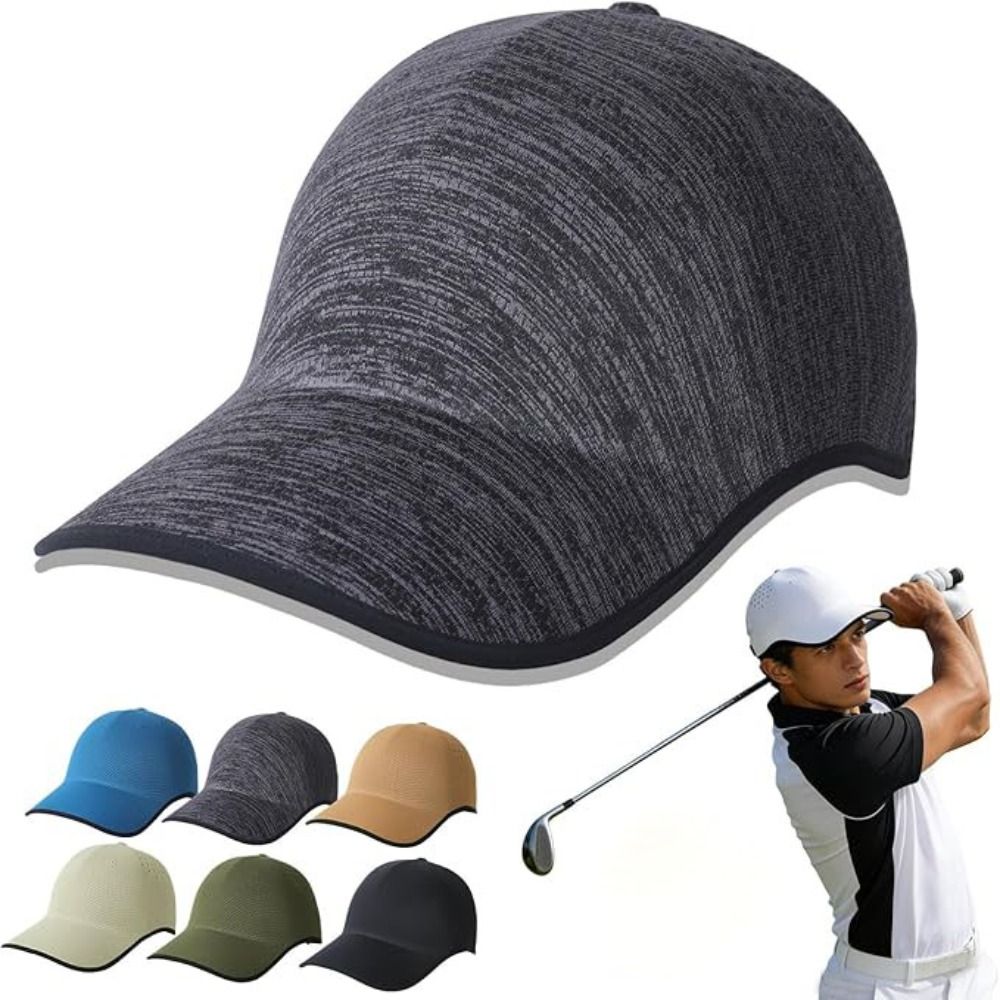 Creative Seamless Baseball Cap Packable Quick Drying Outdoor Hat Breathable Polyester Visor Cap