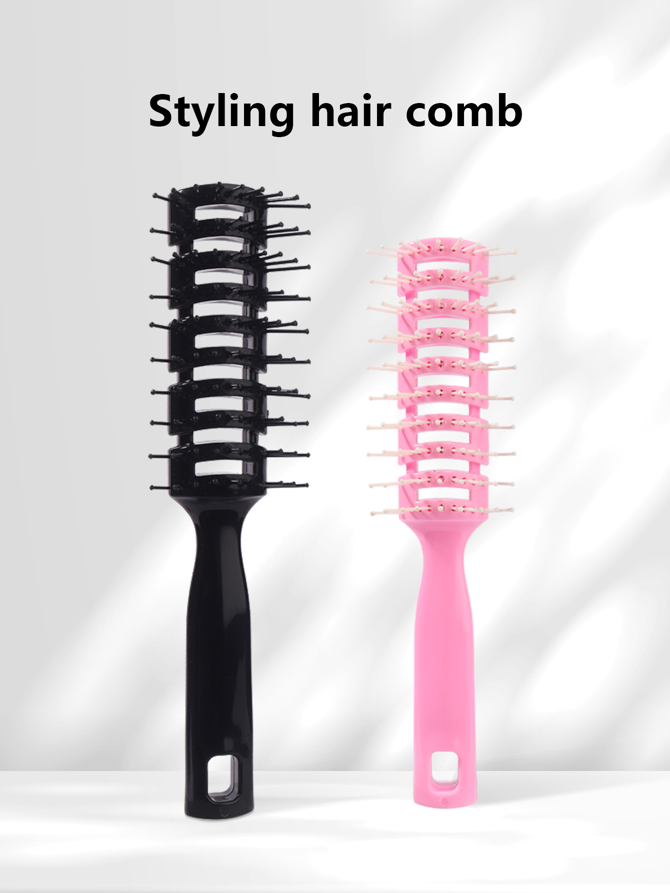 1piece scalp massage wet hair brush, elastic curly hair durable and smooth hair fluffy hairstyle tool Special for real hair