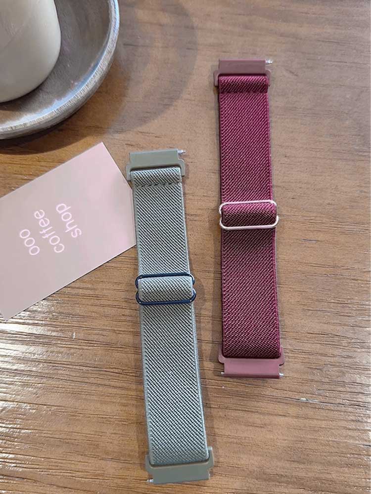 20mm 22mm Elastic Nylon Loop Strap for Samsung Galaxy Watch 4 5 6 7 40/44mm Pro Calssic 42/46mm Band Huawei Gt2/3 Amazfit Gts2/4
