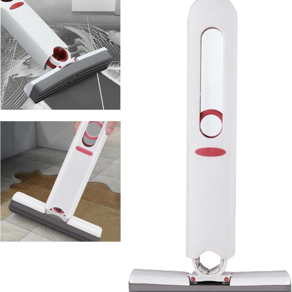 Mini Mop Portable, Self Squeeze Mini Mop for Small Spaces, Sponge Mop for Countertop, Kitchen, Bathroom, Living Room, Car