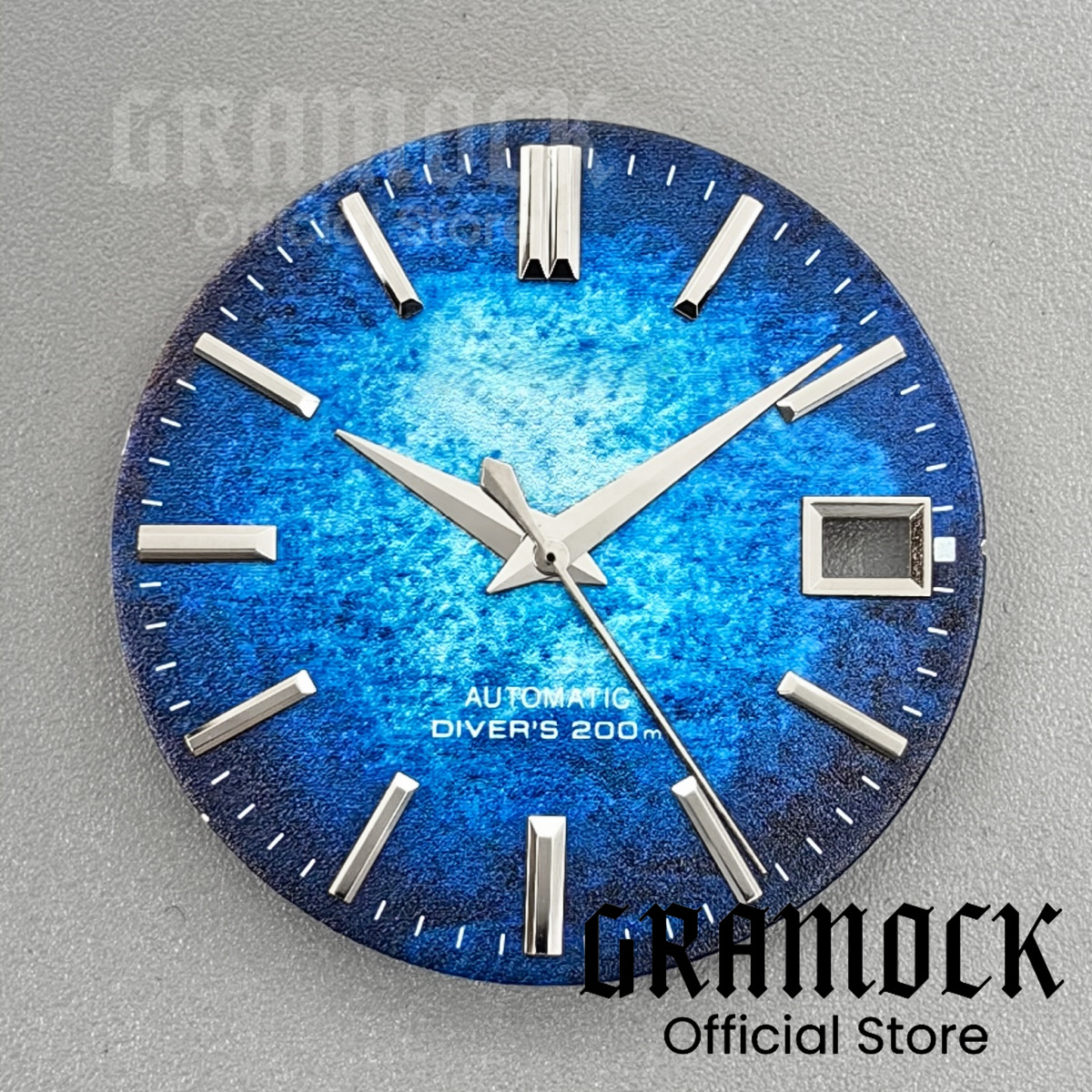 GRAMOCK 29MM Gradient Blue/Green/Red/Purple Texture Watch Dial Hand Silver Gold Mark For NH34 NH35 NH36 Men's Watch Accessories