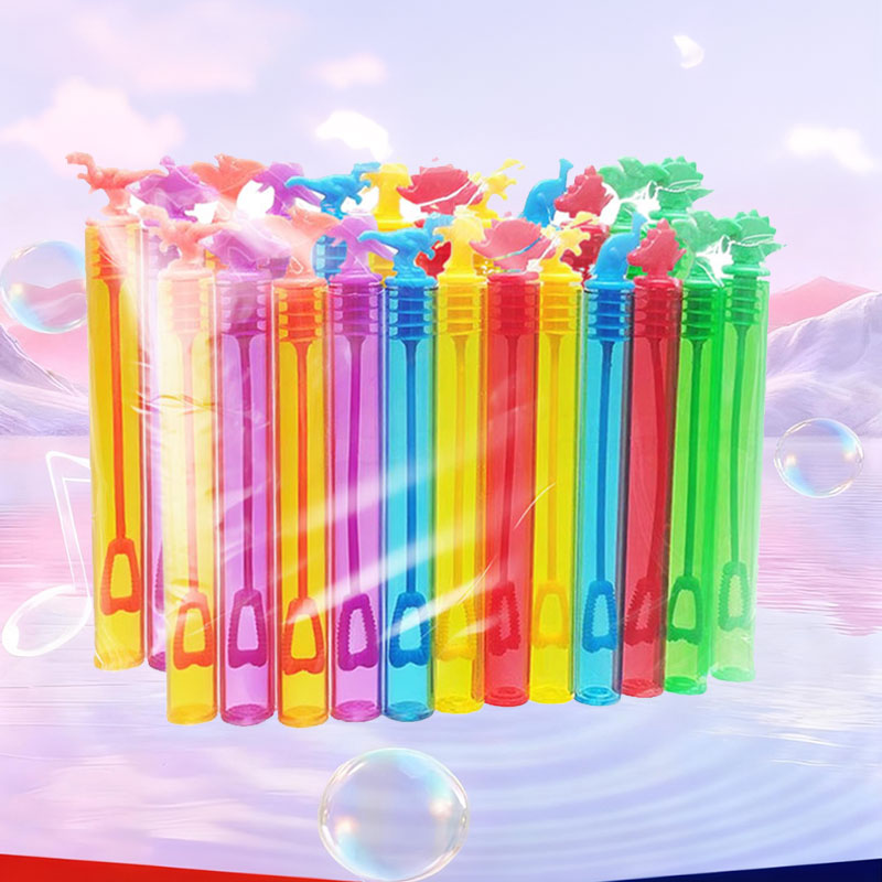 Dinosaur Wand Tube Bubble Soap Bottle Summer Mini Compact Portable Wedding Gifts for Guests Birthday Party Favors Decor Supplies