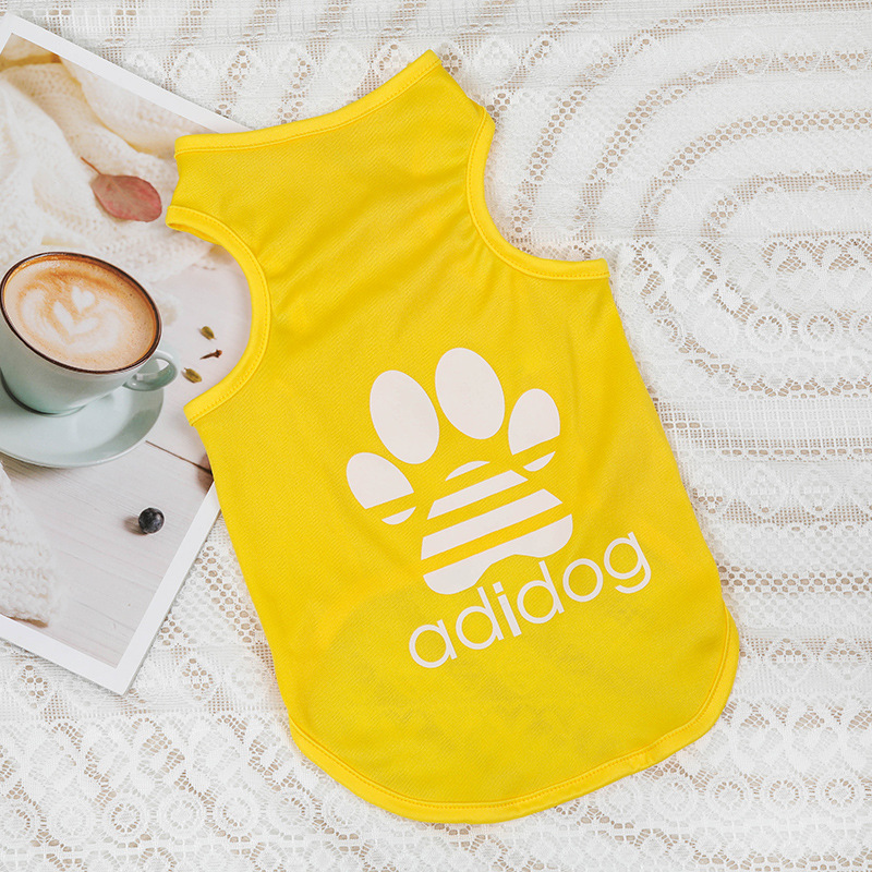 (size XS)Soft Pet Dog Clothes for Small Dogs Summer Pomeranian Bichon Teddy Dog Thin Vest Breathable Cool Cat Puppy Clothing Pet T Shirt Bles Online DZ-36A-02