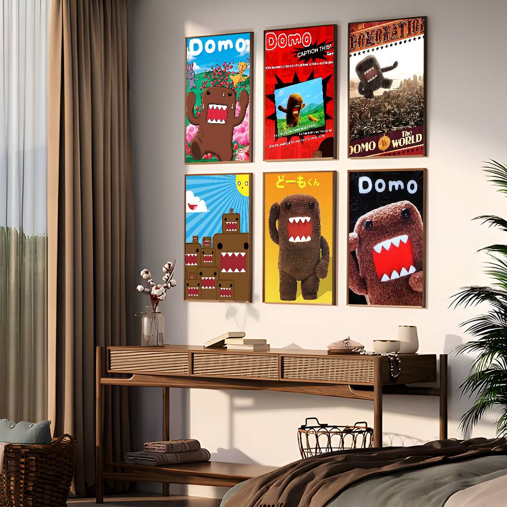Cute Domo-Kun Classic Movie Posters HD Quality Poster Wall Art Painting Study Nordic Home Decor