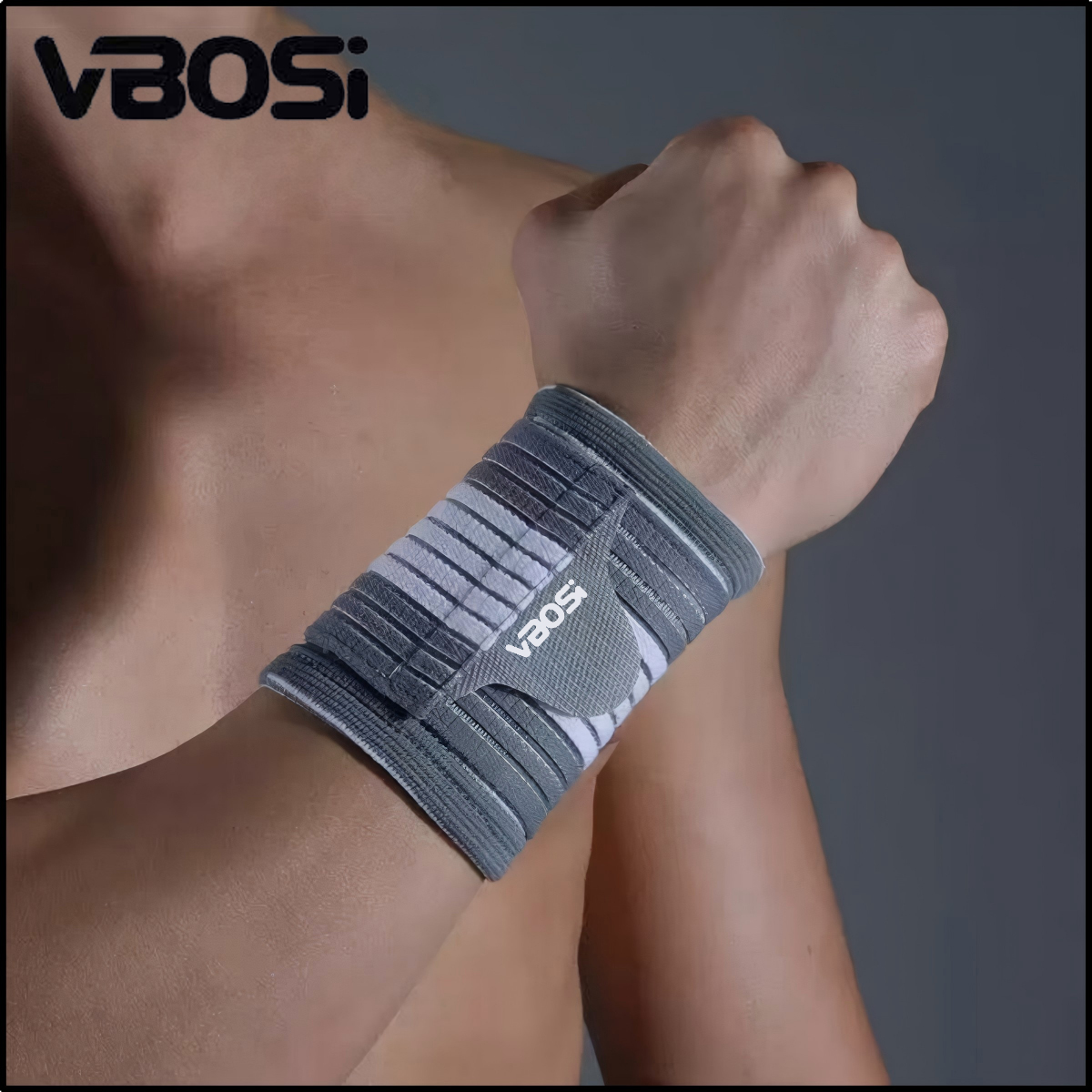 1Pc Adjustable Compression Wrist Support Brace, Style 7114