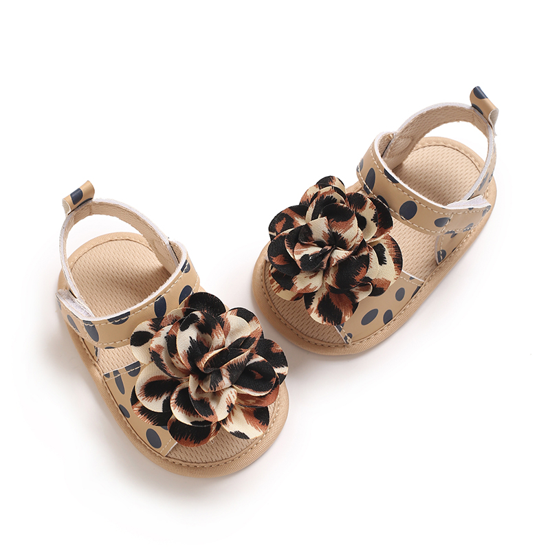 Female baby summer sandals party wedding dress flat shoes newborn baby shoes beginner walking shoes 0-18 months