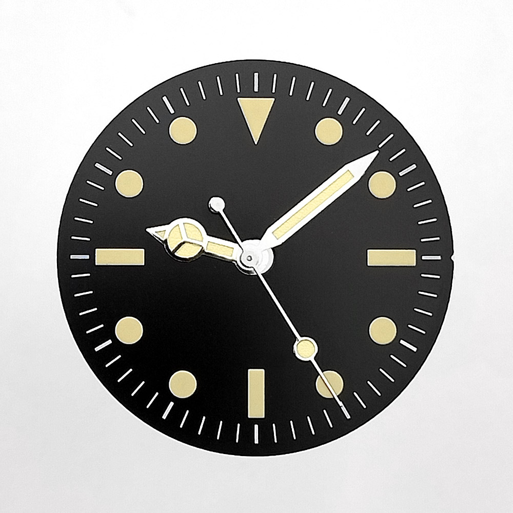 28.5mm retro dial pointer combination product C3 night light fit NH35 movement watch parts accessories
