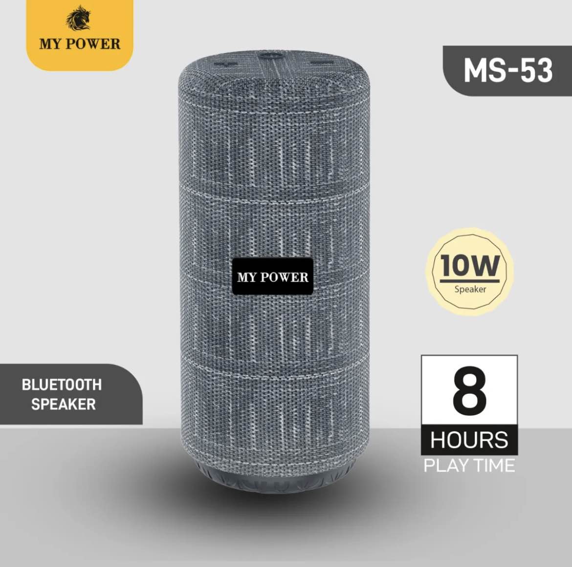 Bluetooth speaker| Portable 10w Speaker | 8Large playtime | MS53 Bluetooth Speaker .