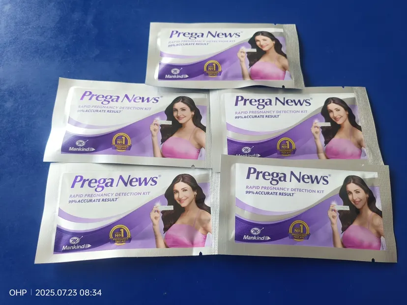 Prega news Pregnancy test kit [5 in 1]= 5 piece