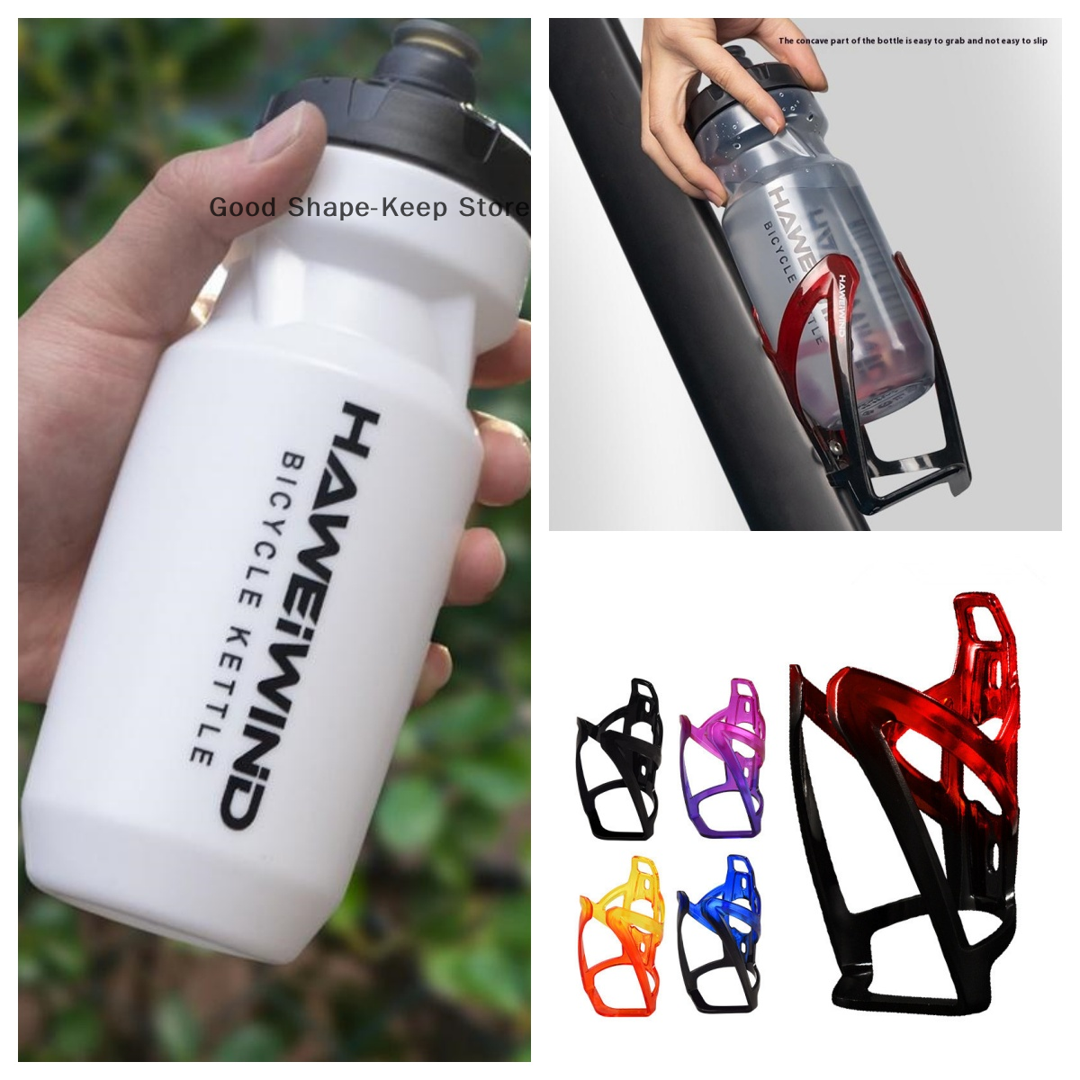 1PC 620ML Large Capacity Bike Water Bottle For Mountain Road Biking Sports Fitness Outdoor Running Riding Hiking Kettle