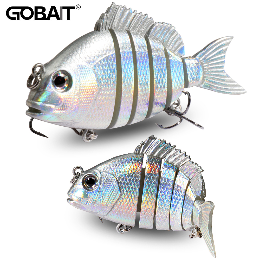 GOBAIT Swimbait 16.5g 8cm Multi Joint Lure Slow Sinking Pencil Metal Joints VIB Pesca Gear Treble Hooks Fishing Tackle Hard Bait