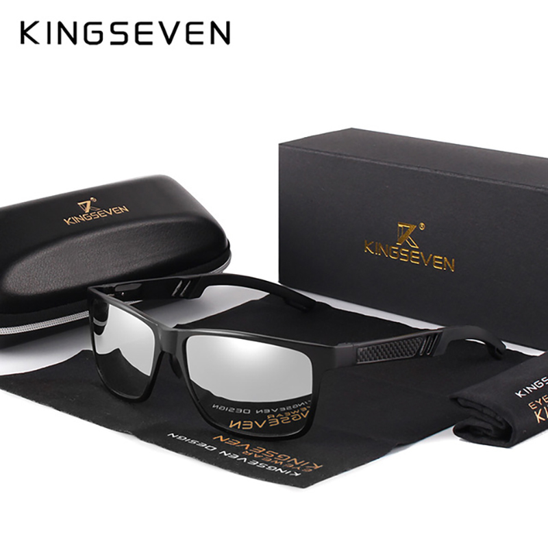 KINGSEVEN Men's Polarized Sunglasses Fashion High Quality Aluminum Frame Glasses Outdoor Anti-Glare Driving Luxury Eyewear