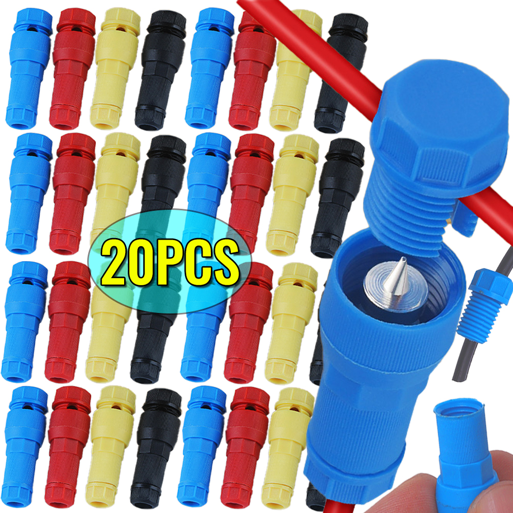 1/20pcs Quick Electrical Waterproof Connectors Low Voltage Wire Connectors for Easy Outdoor Installation Landscape Accessories