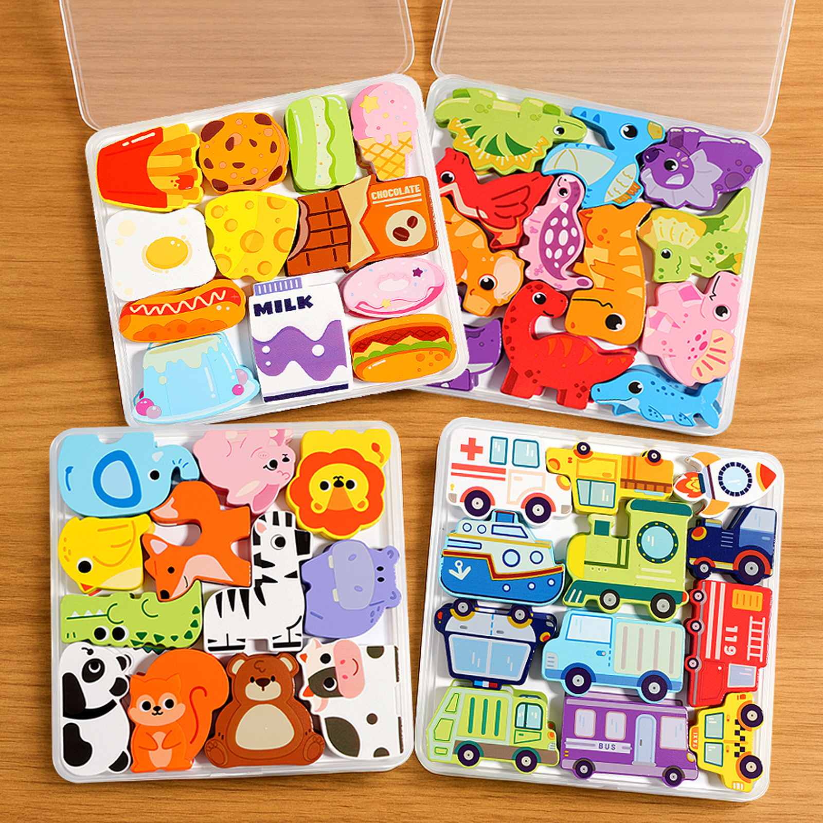 Children Wooden Creative Sticks and Rings Puzzle Intelligence Game Montessori 3D Jigsaw Game Early Educational Toys For Kids