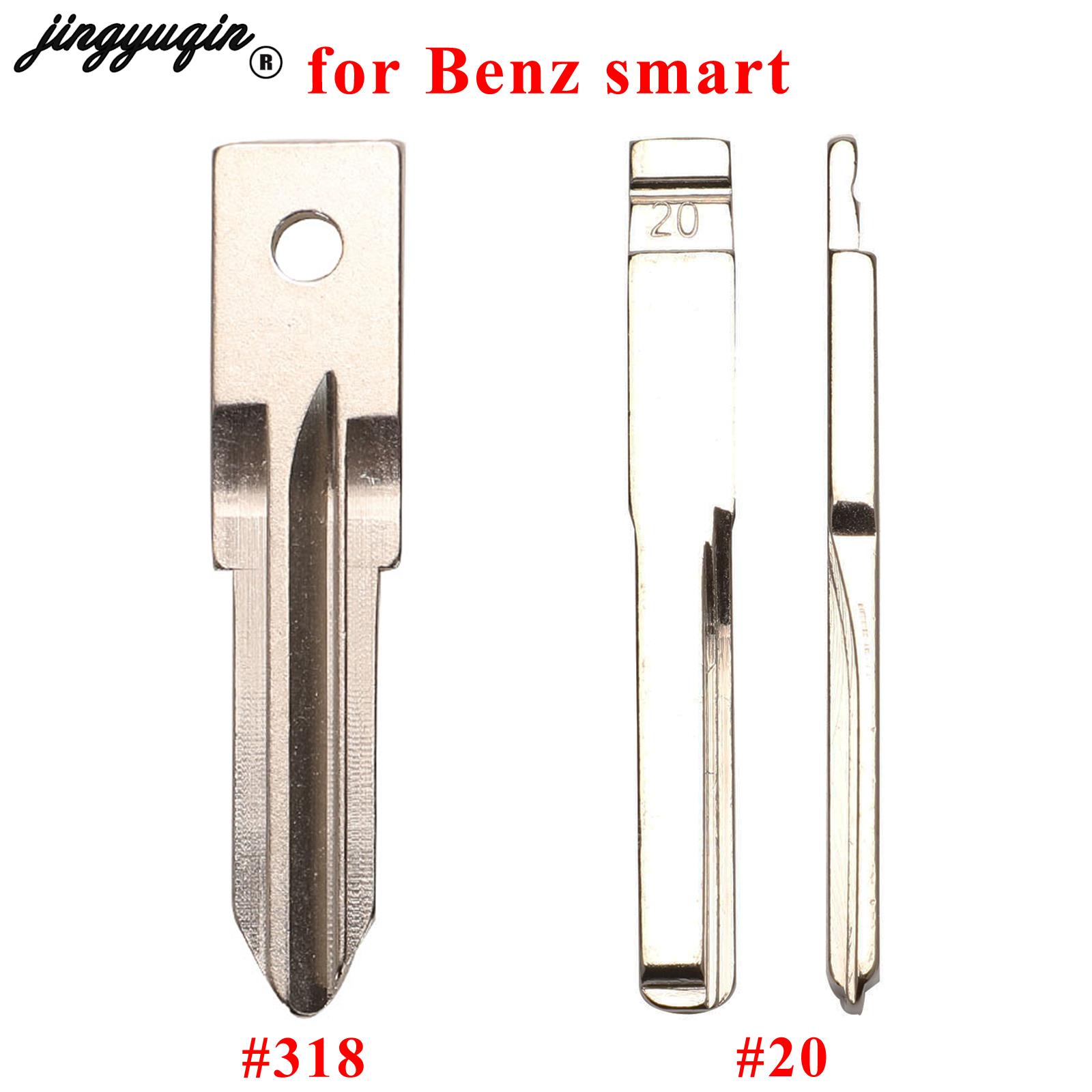 jingyuqin For Mercedes Benz E Class Folding Car Smart Remote Key HU64 Blade #318 #20 fob Replacement