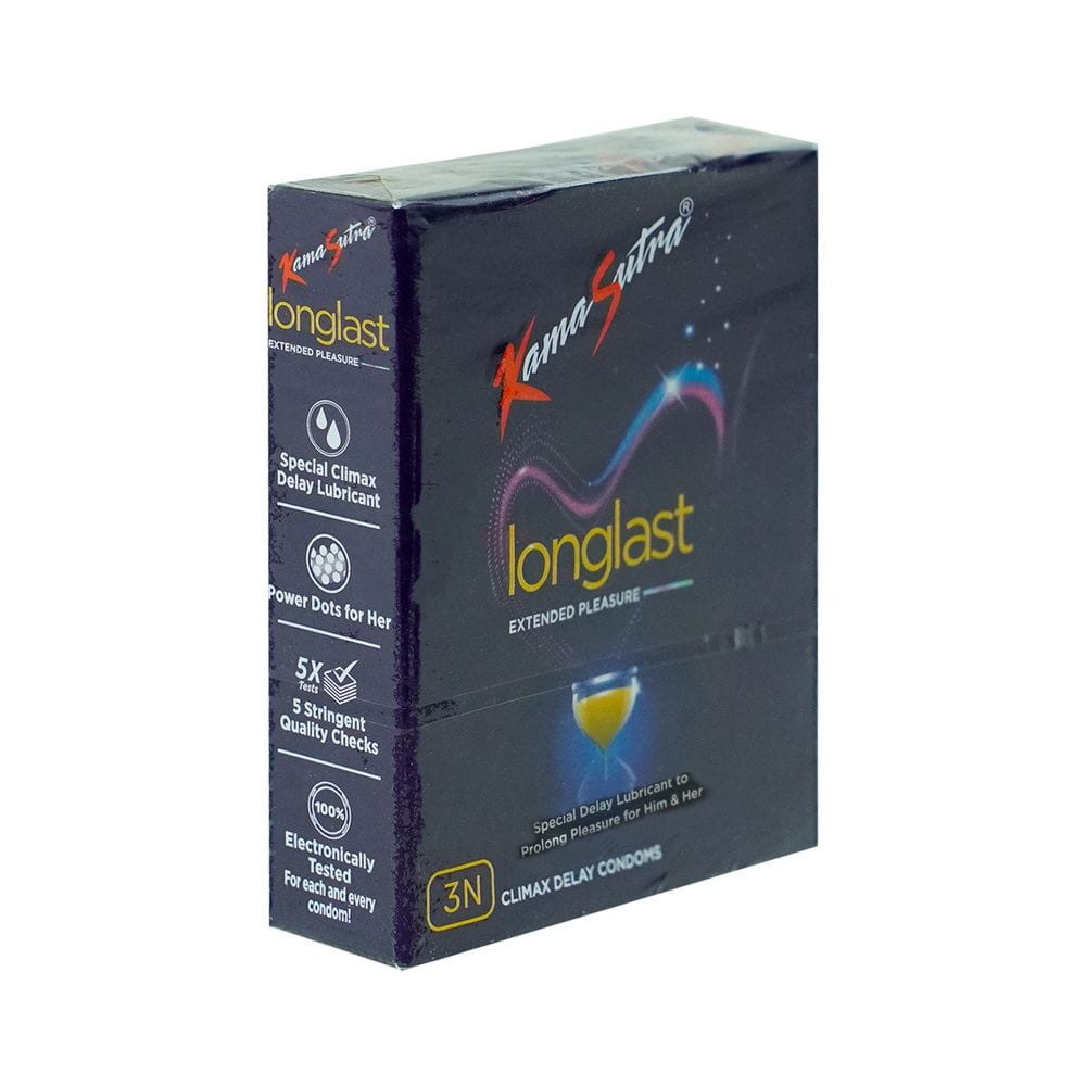 KS Longlast Climax Control Delay Super Dotted Condom 3N For Men